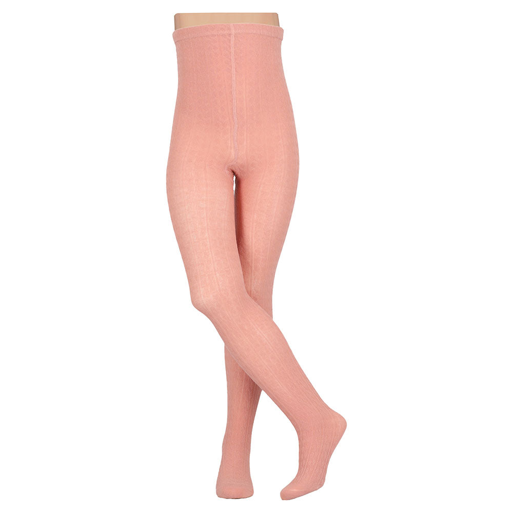🩰 Apollo – Kinderkousenbroek Rib Roze (Bio Katoen) 🌸