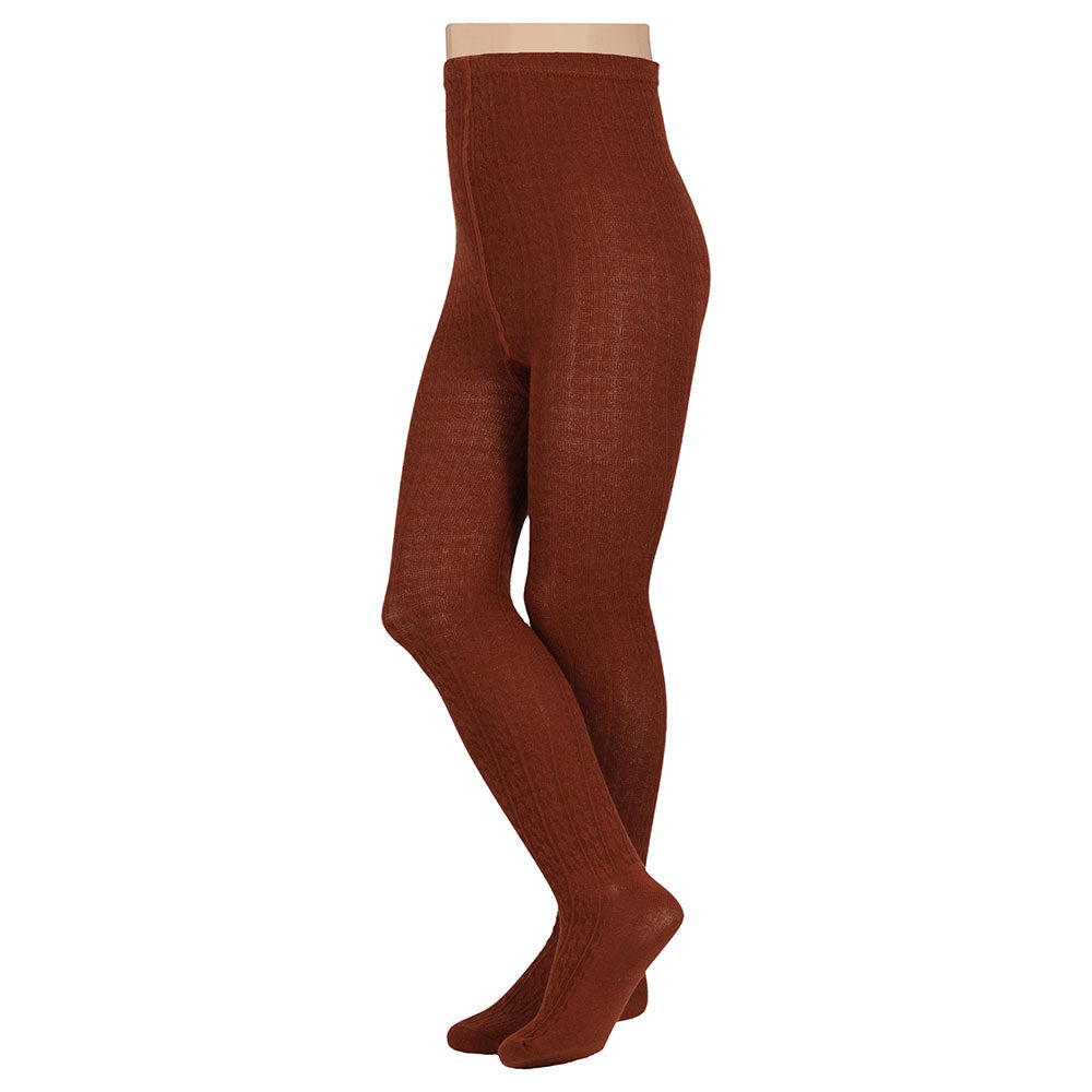 🧡 Apollo – Kinderkousenbroek Rib Cognac (Bio Katoen) 🍂