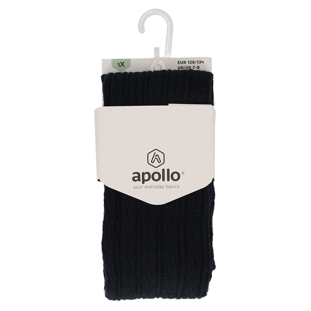 💙 Apollo – Kinderkousenbroek Rib Marine (Bio Katoen) ⚓