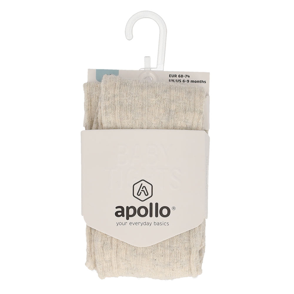 🤍 Apollo – Babykousenbroek Rib Naturel (Bio Katoen) 🌿