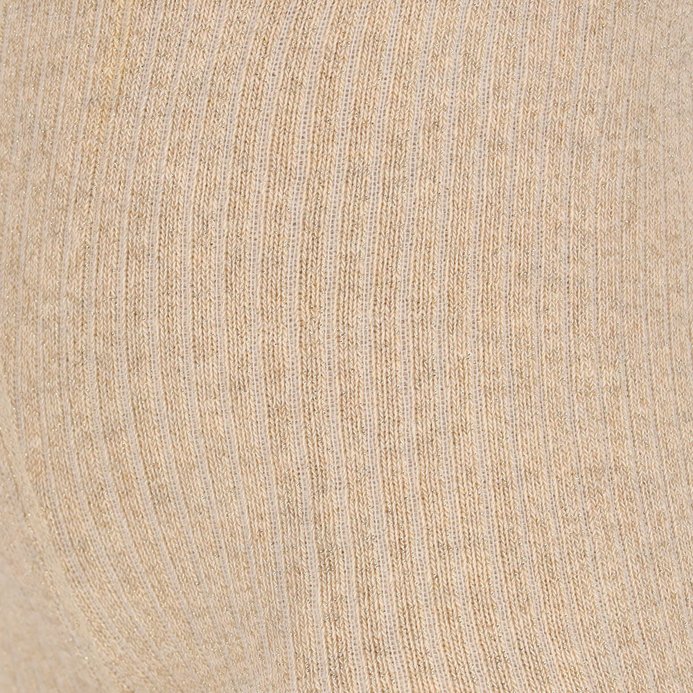 ✨ Apollo – Babykousenbroek Rib Beige Glitter (Bio Katoen) 🌟