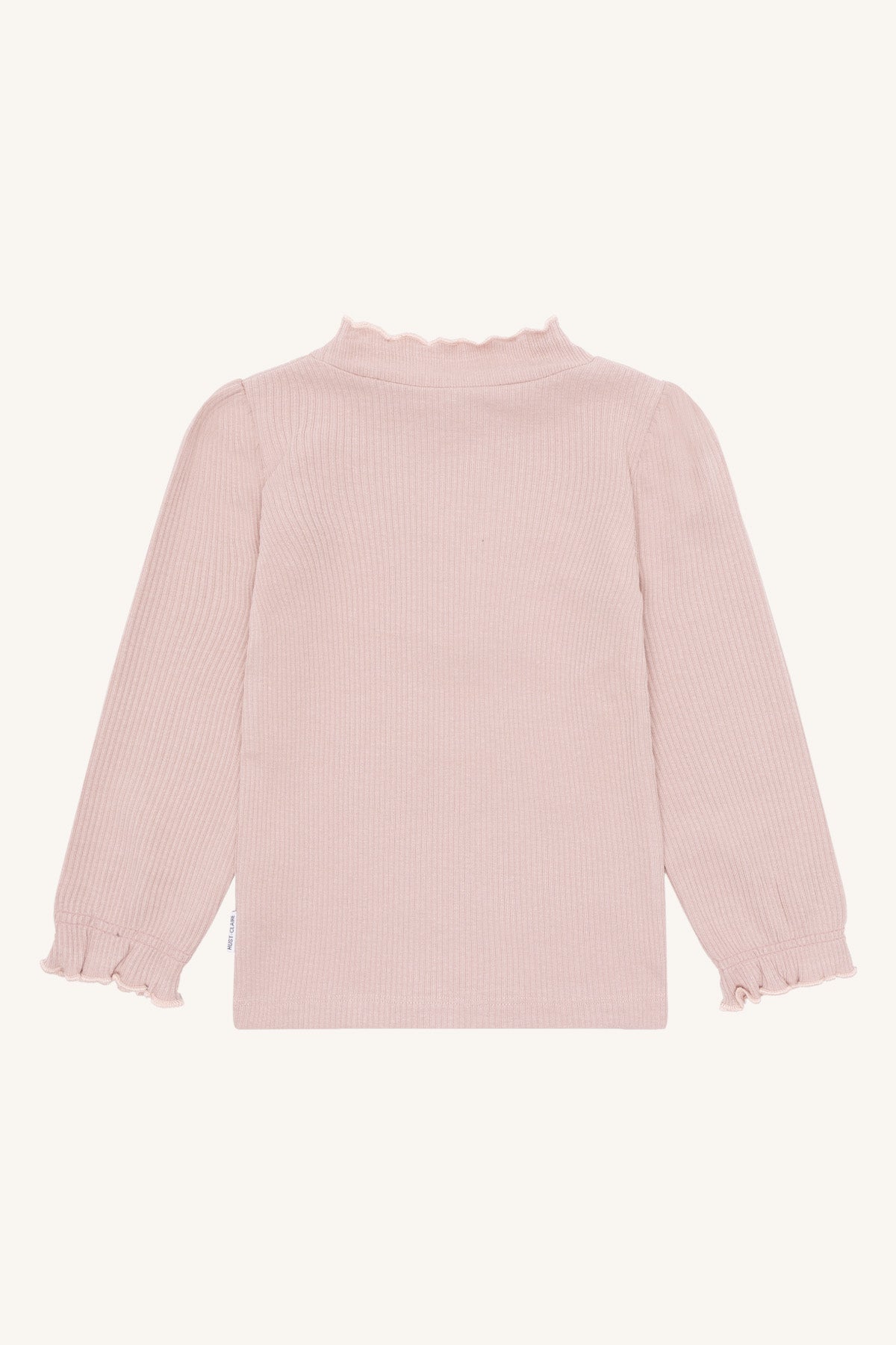 🌸 Hust & Claire Meisjes Longsleeve Hushed Pink – Sweet Ruffles