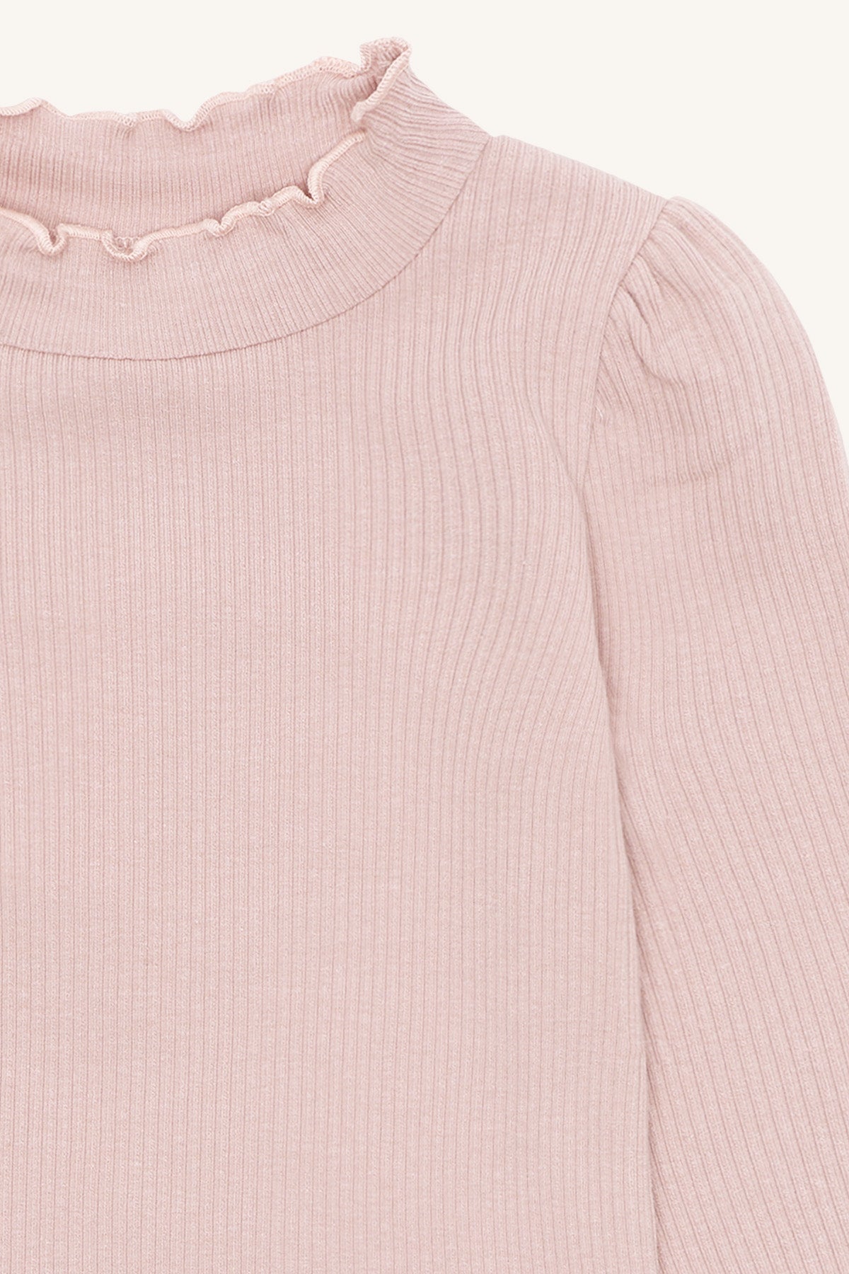 🌸 Hust & Claire Meisjes Longsleeve Hushed Pink – Sweet Ruffles