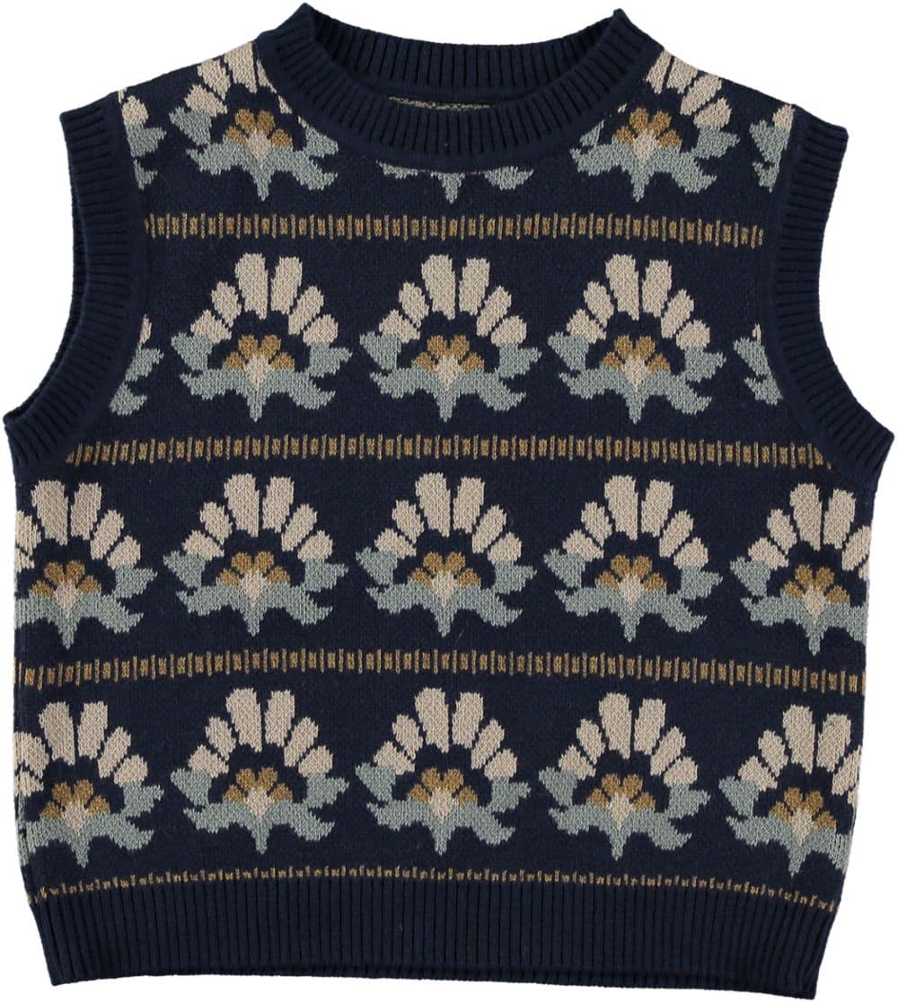 prachtige katoenen kasjmier jacquard gebreide debardeur