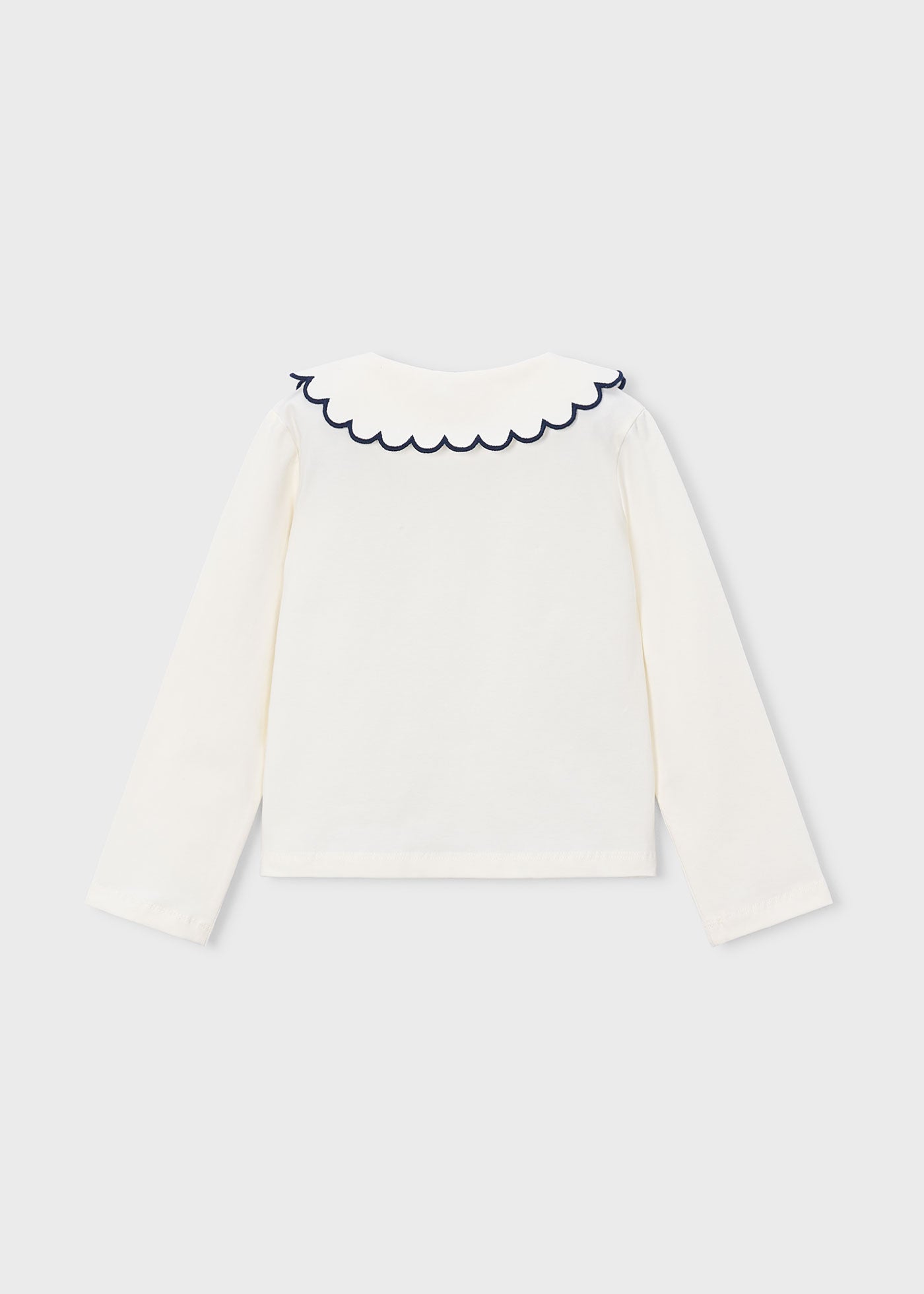 🤍 Mayoral longsleeve met sierkraag – Tijdloze elegantie voor meisjes