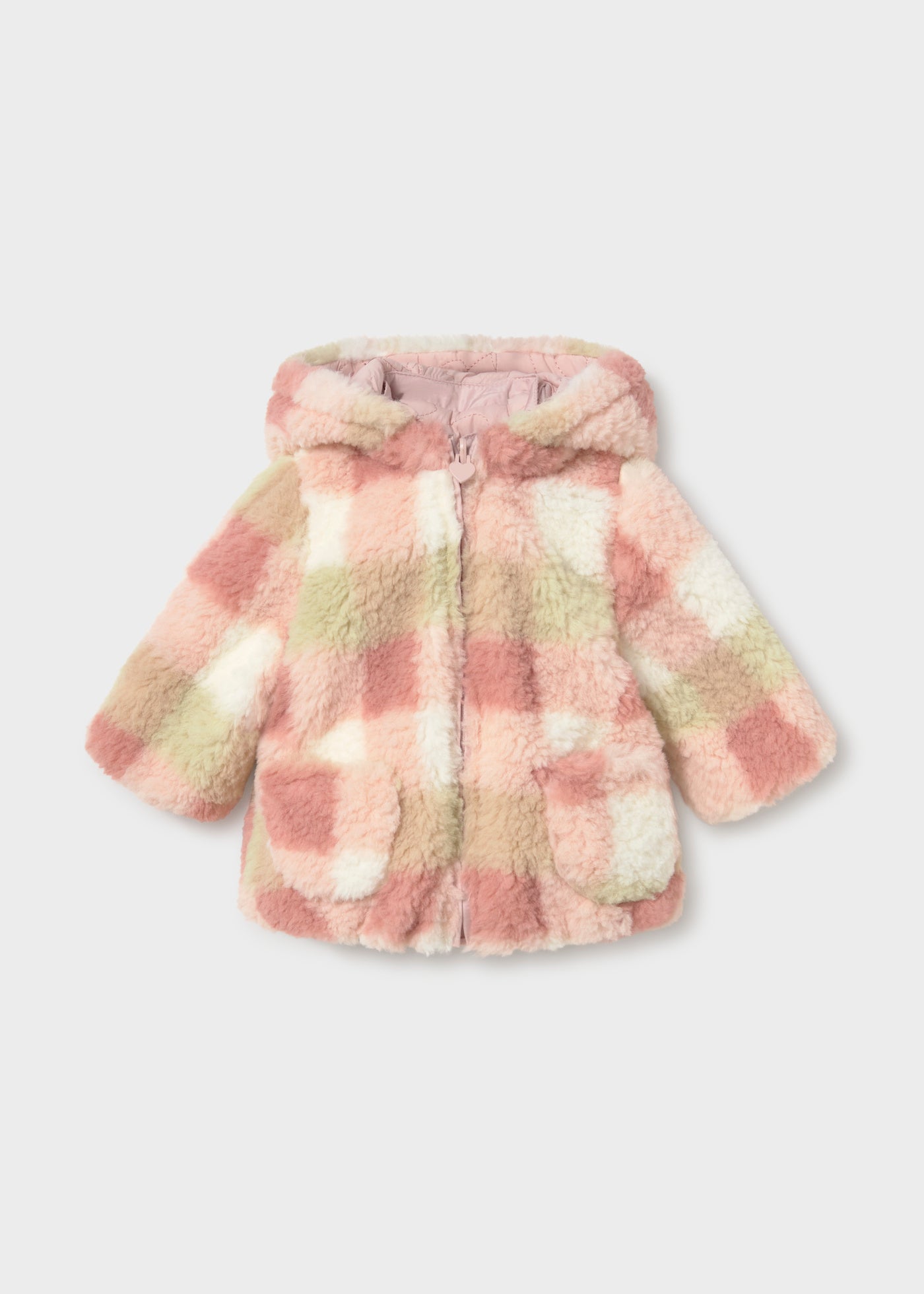 Mayoral omkeerbare winterjas met teddy – Twee schattige looks in één