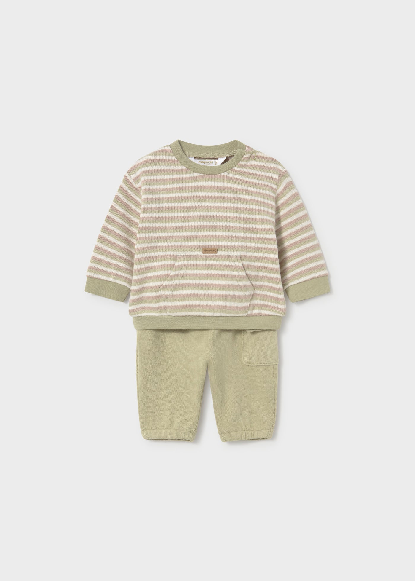 🧸 Mayoral 2-delige babyset "Little Adventure" – Zacht & stijlvol