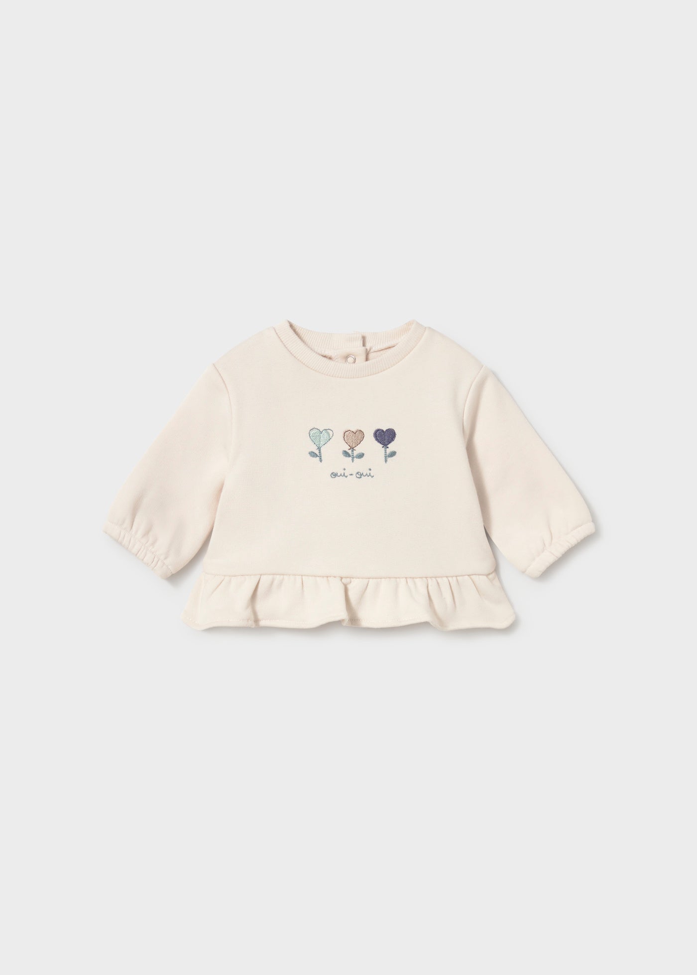 💙 Mayoral 3-delige babyset "Blue Blossom" – Bloemetjes, zachtheid & warmte
