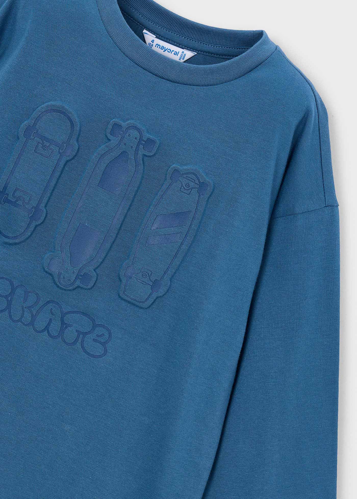 🛹 Mayoral longsleeve "Skate" – Petrolblauw
