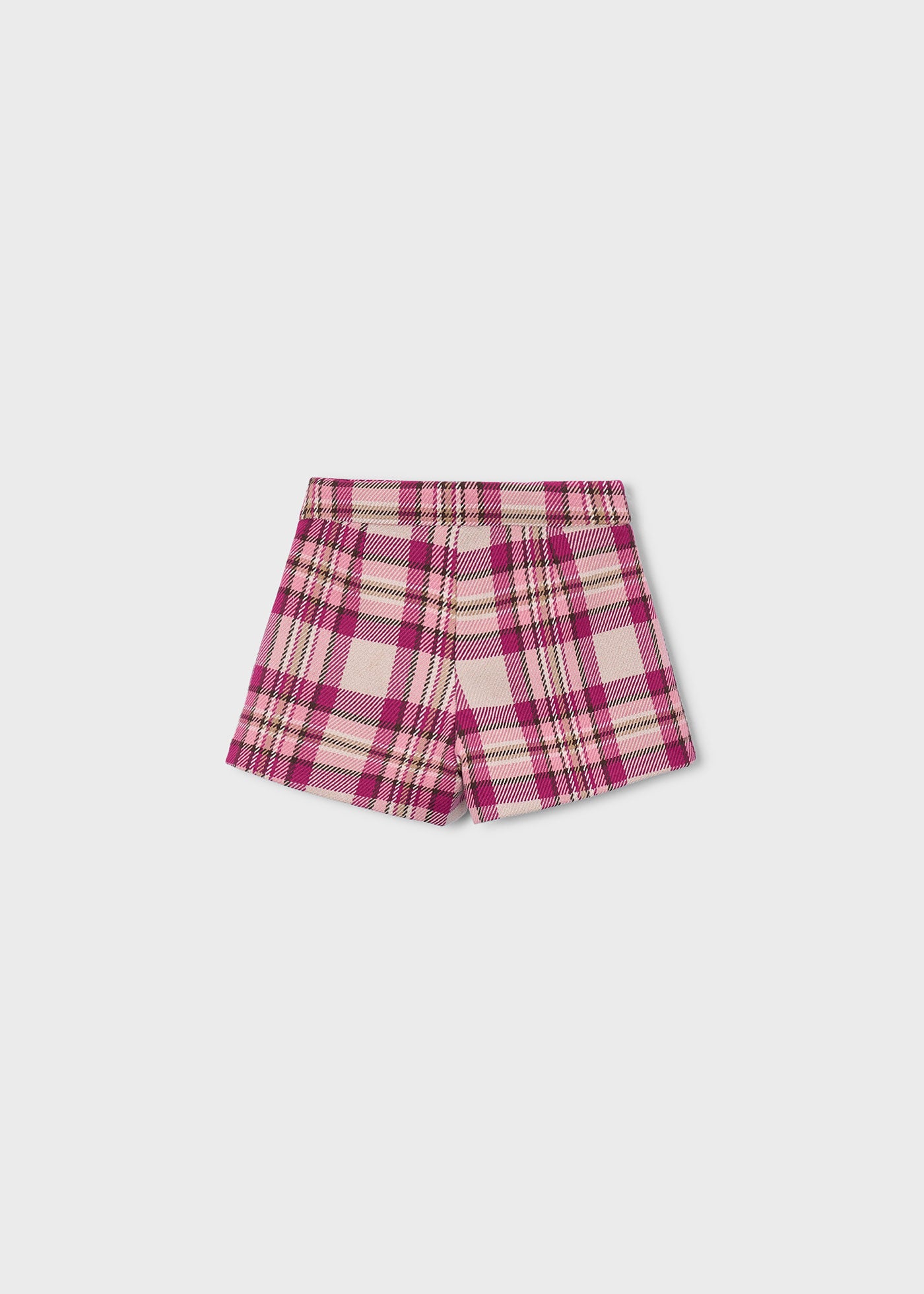 💖 Mayoral geruite skort "Berry Chic" – Roze