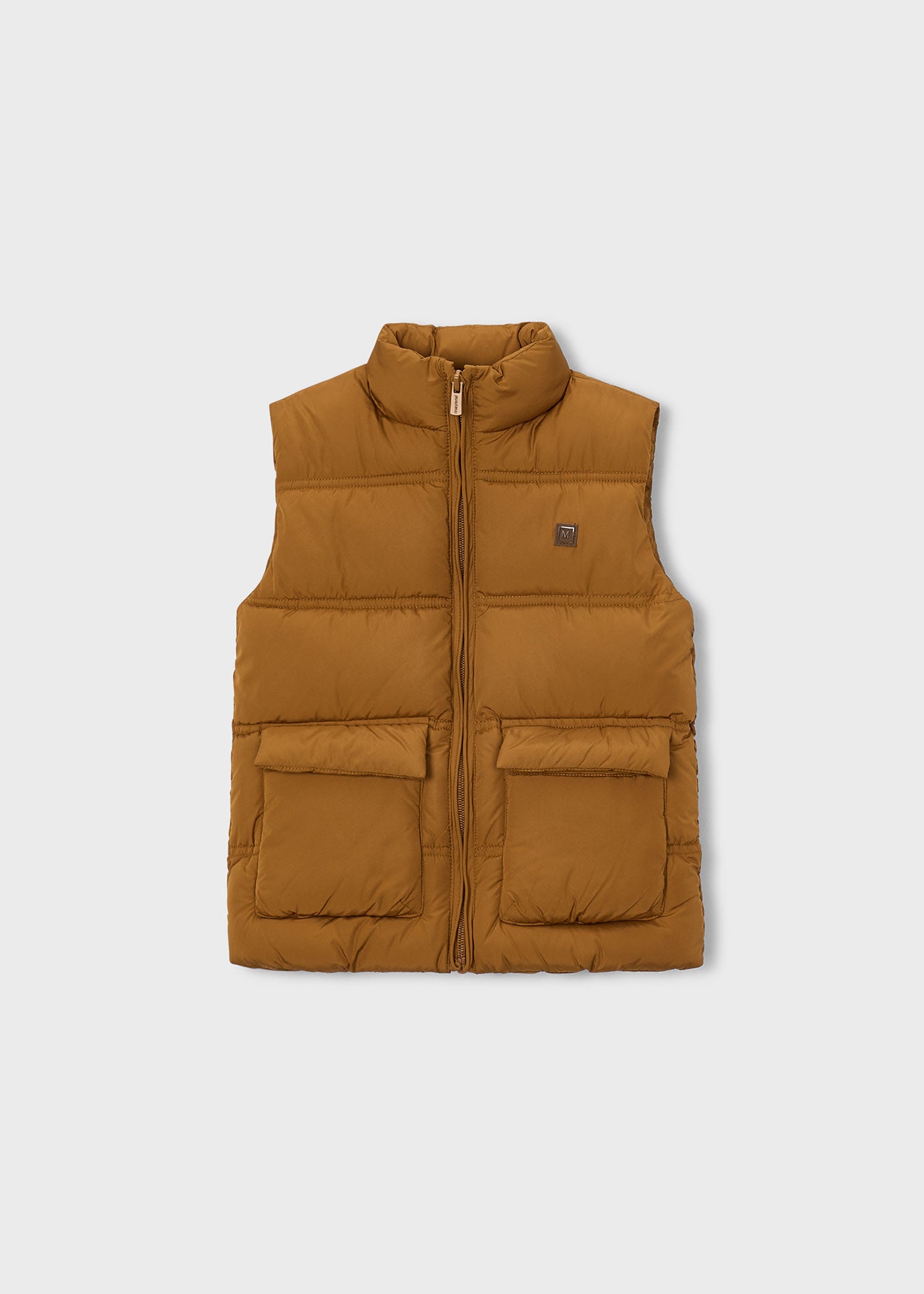 🧡 Mayoral gewatteerde bodywarmer – Cognac