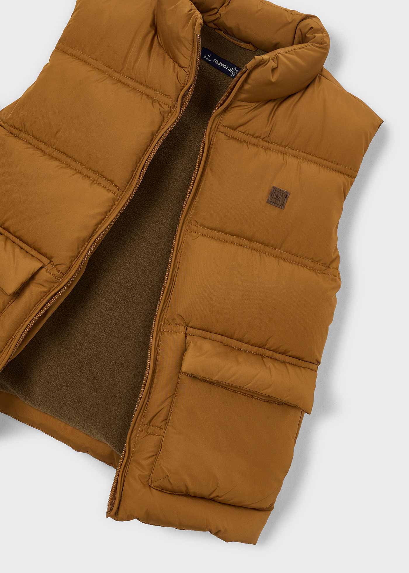 🧡 Mayoral gewatteerde bodywarmer – Cognac