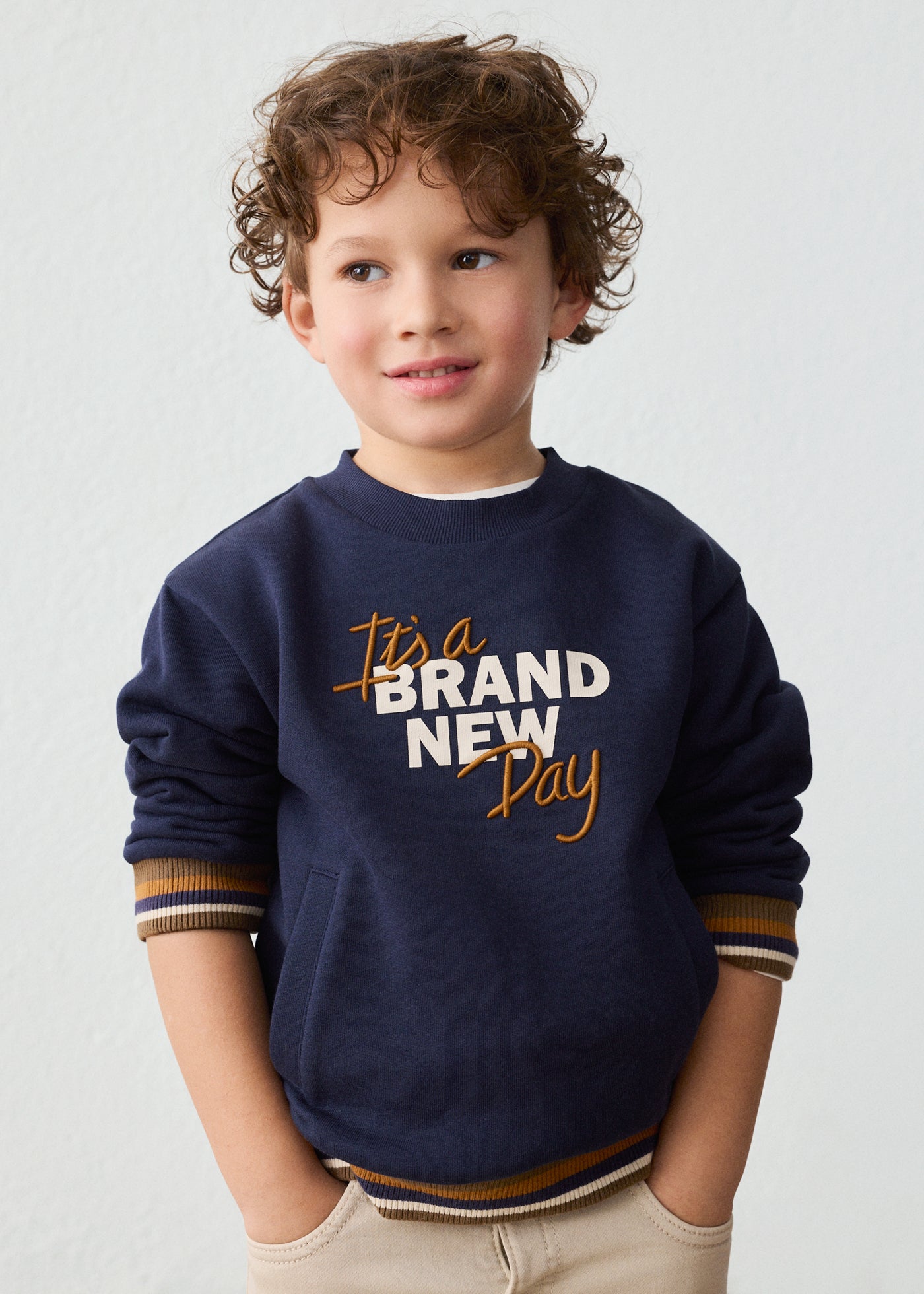 💙 Mayoral sweater "Brand New Day" – Donkerblauw