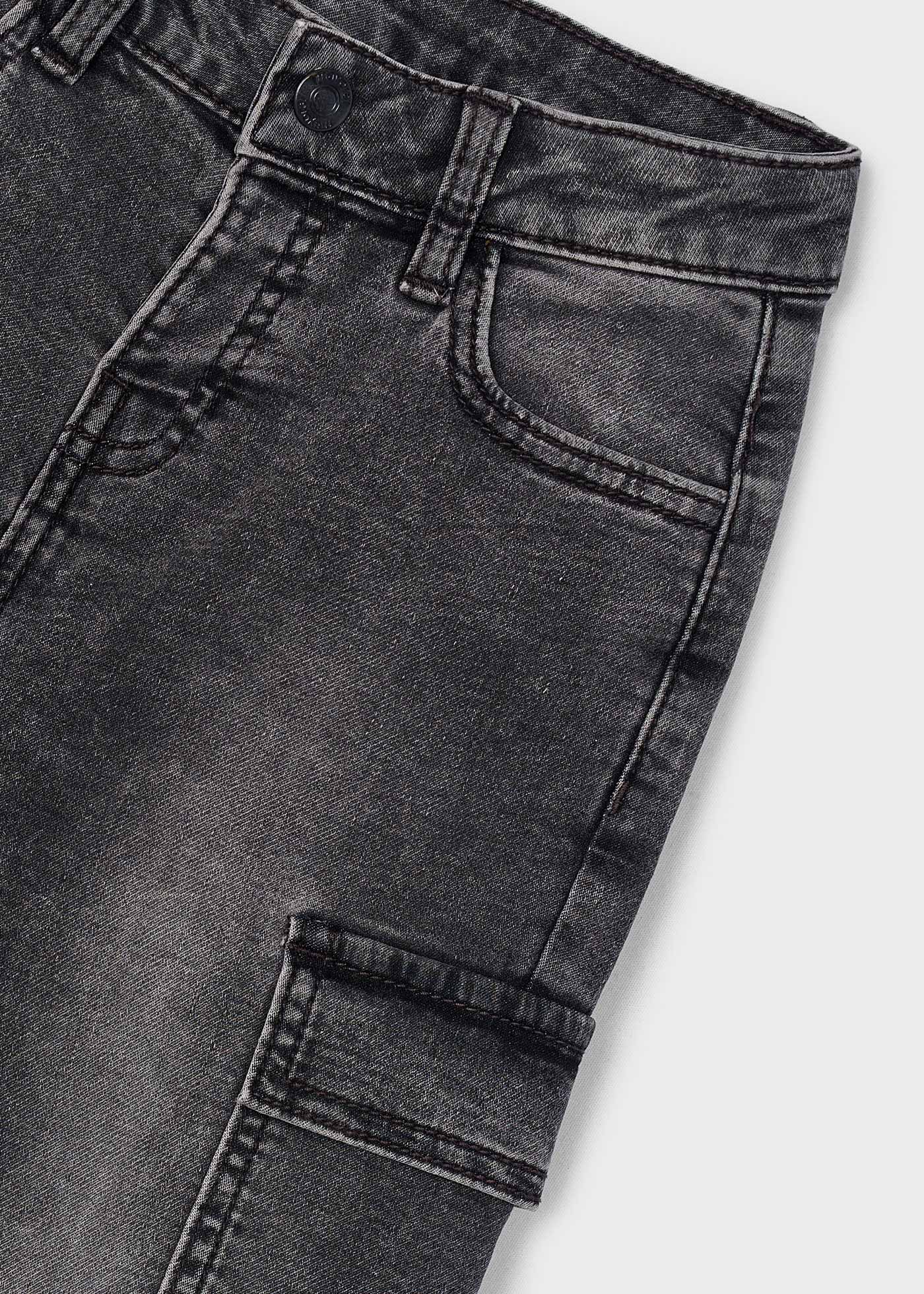 🖤 Mayoral zwarte cargojeans – Stoer & Tijdloos