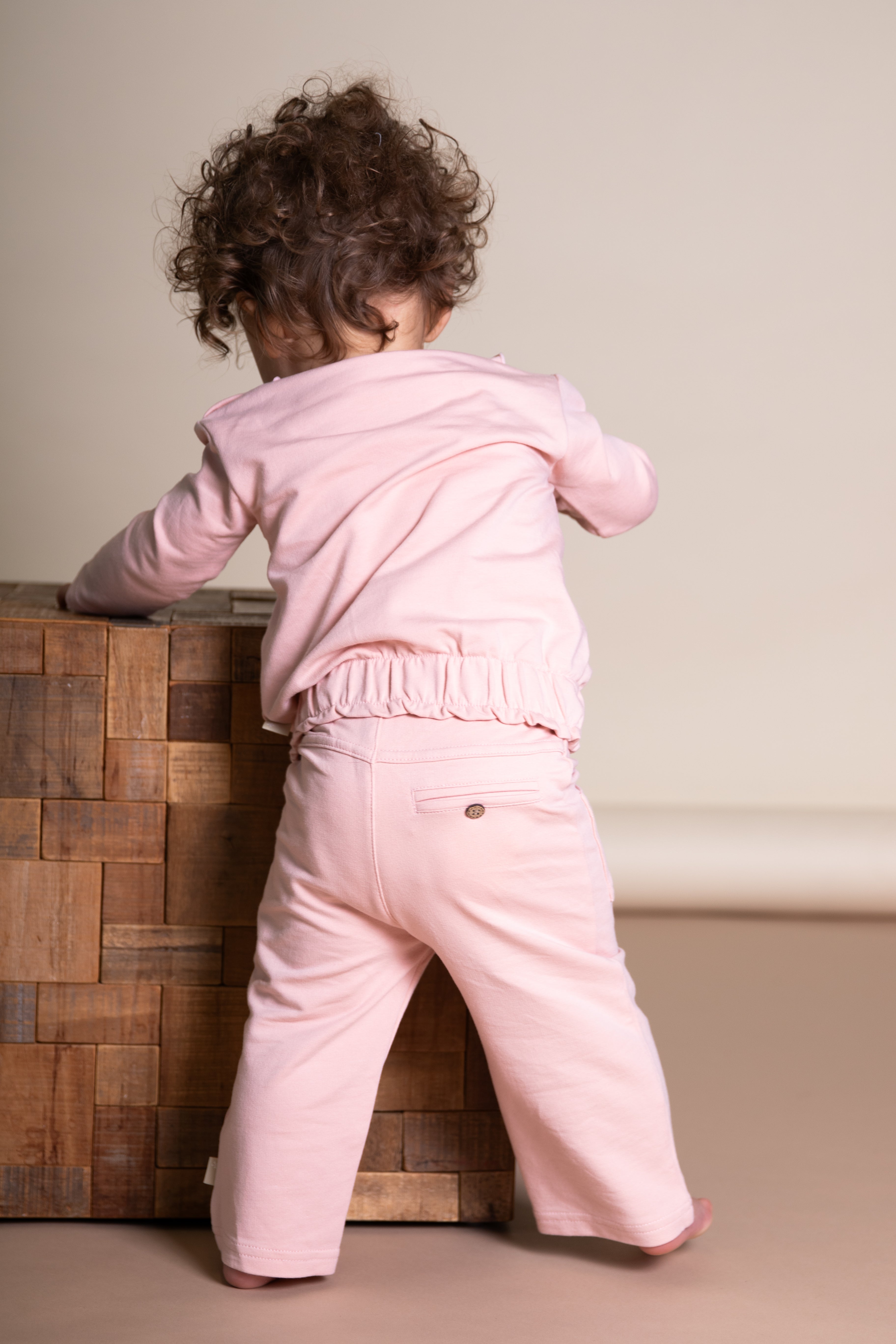 Roze broek met wijde pijpen van BESS