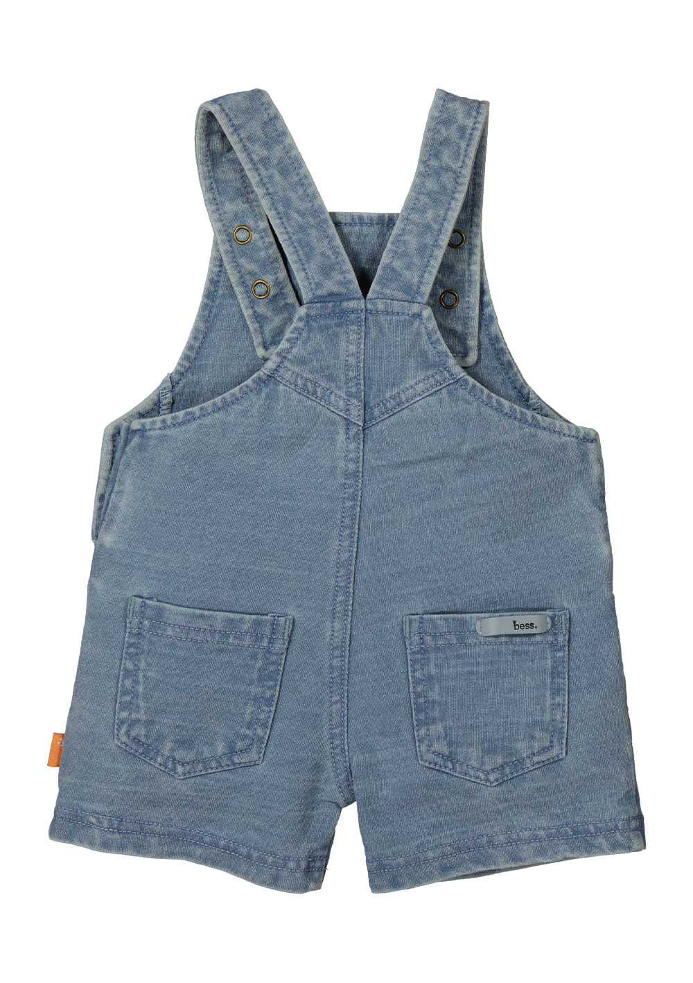 Jeanskleurige salopetteshort