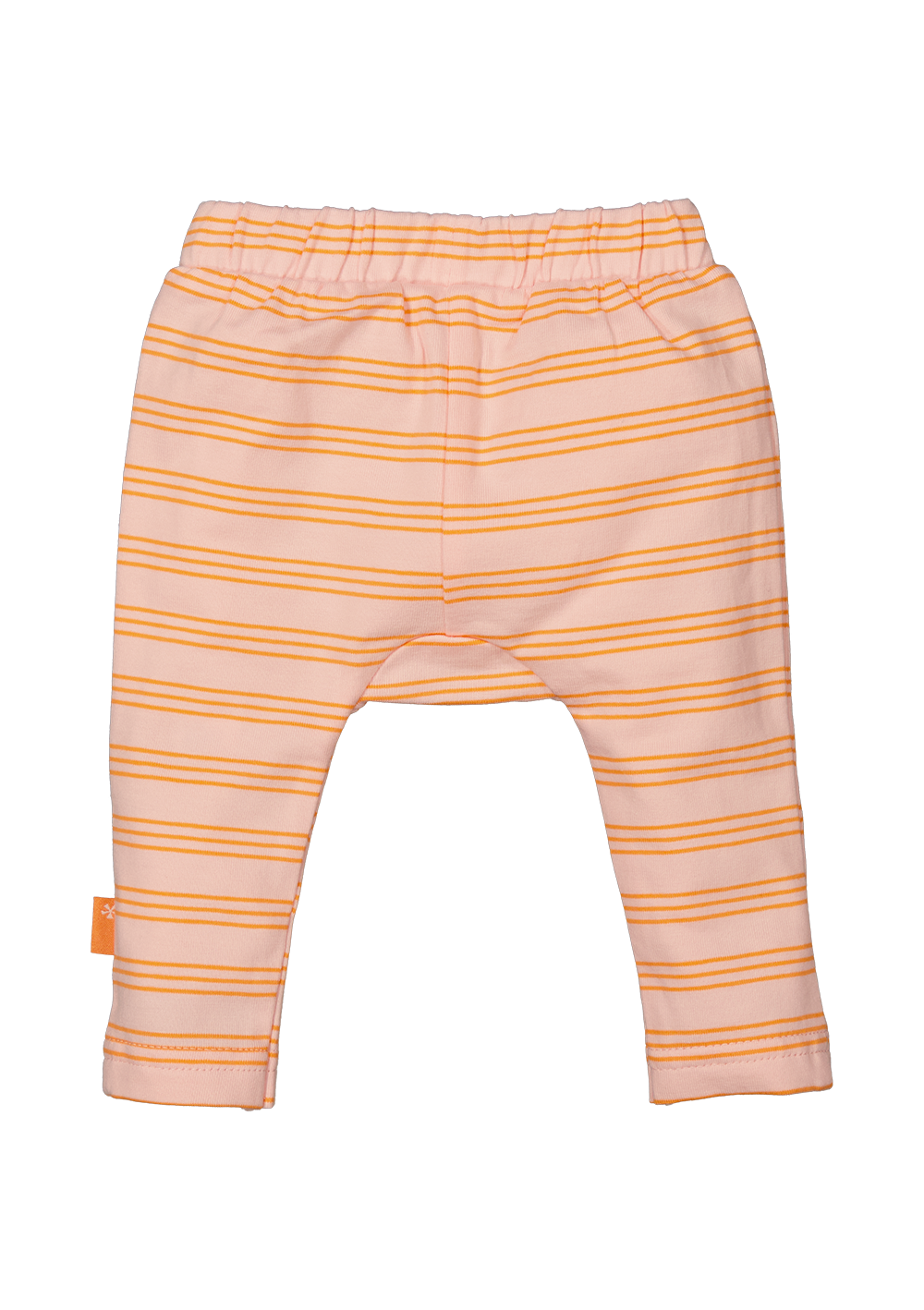 Gestreepte legging met roze en oranje