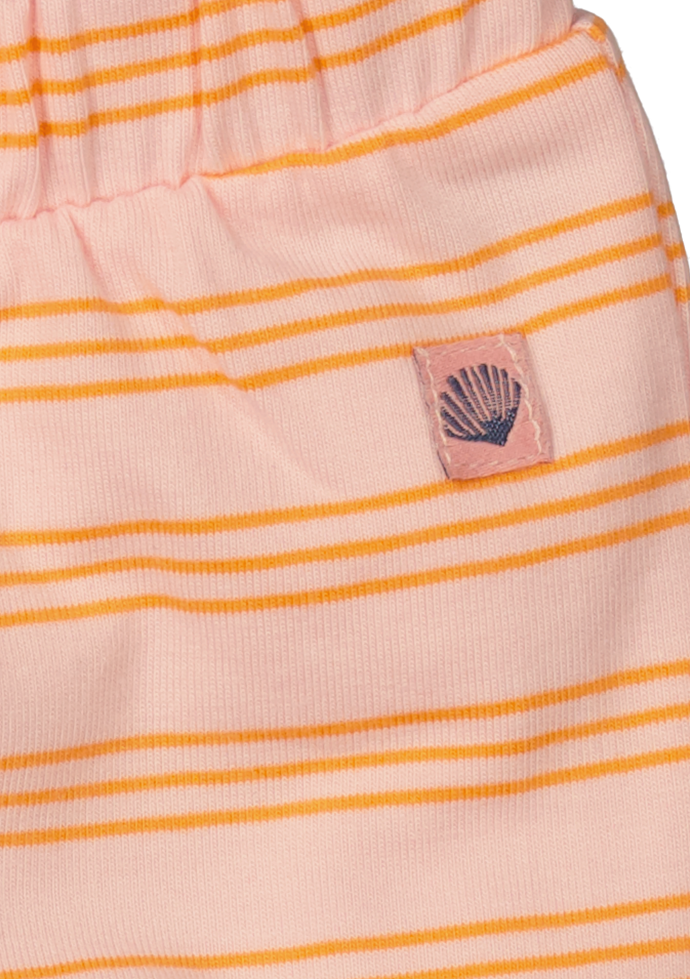 Gestreepte legging met roze en oranje