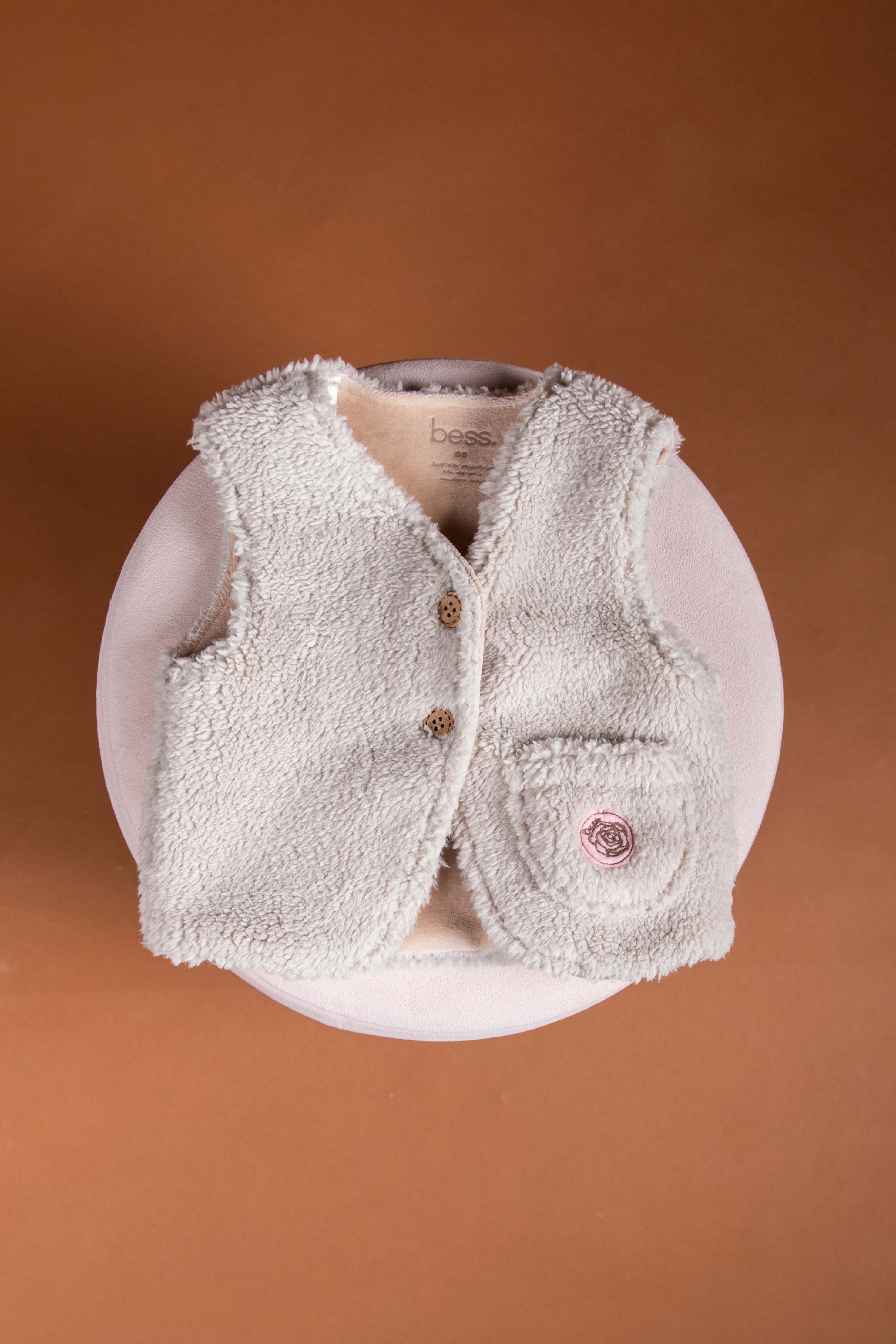 Teddy bodywarmer van BESS meisjes