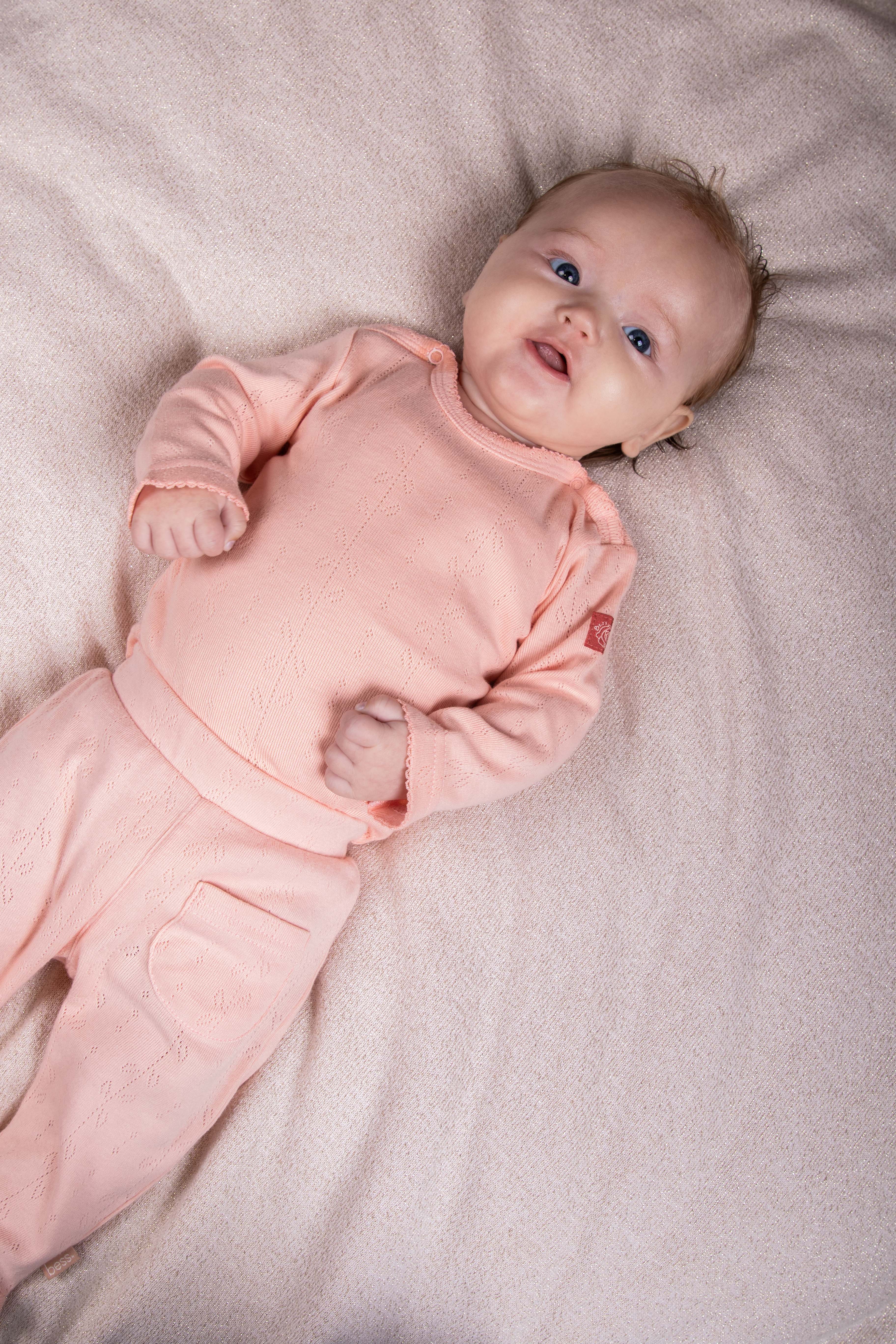 Mooi roze T-shirt met lange mouwen