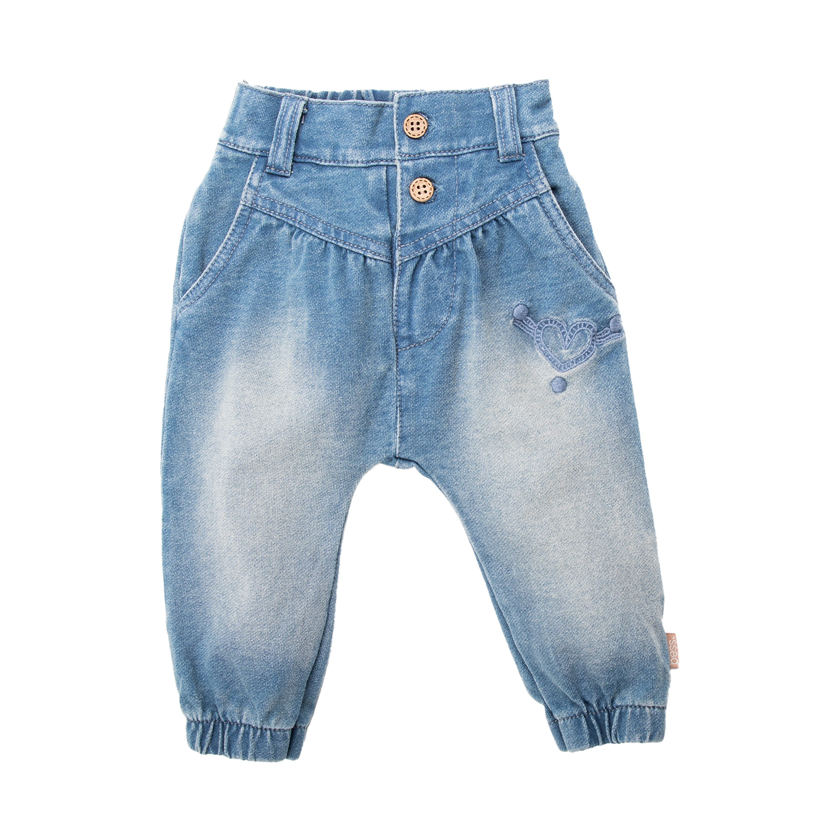 Fancy high-waist jeansbroekje voor de stoere meisjes