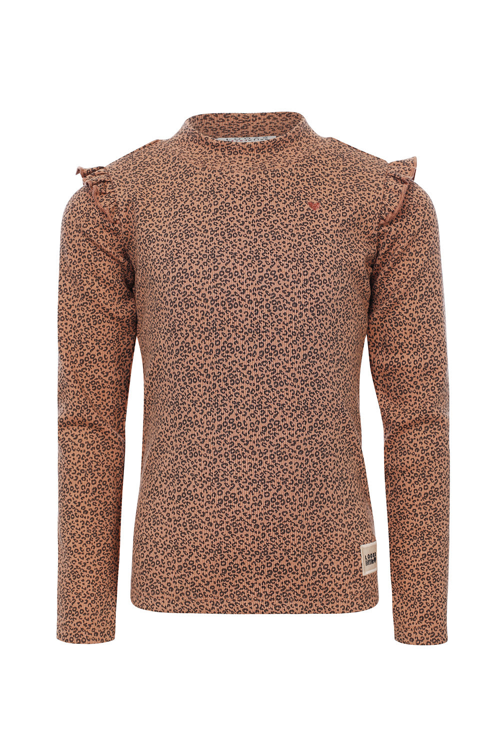LOOXS Little Longsleeve rib jersey Mini Leopard