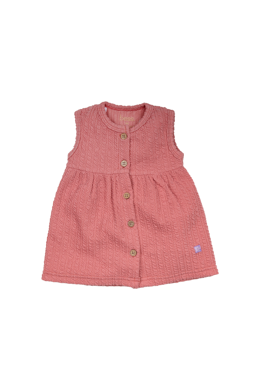 🌸 Zomers Liefdejurkje – Bodydress Crinkle Roze