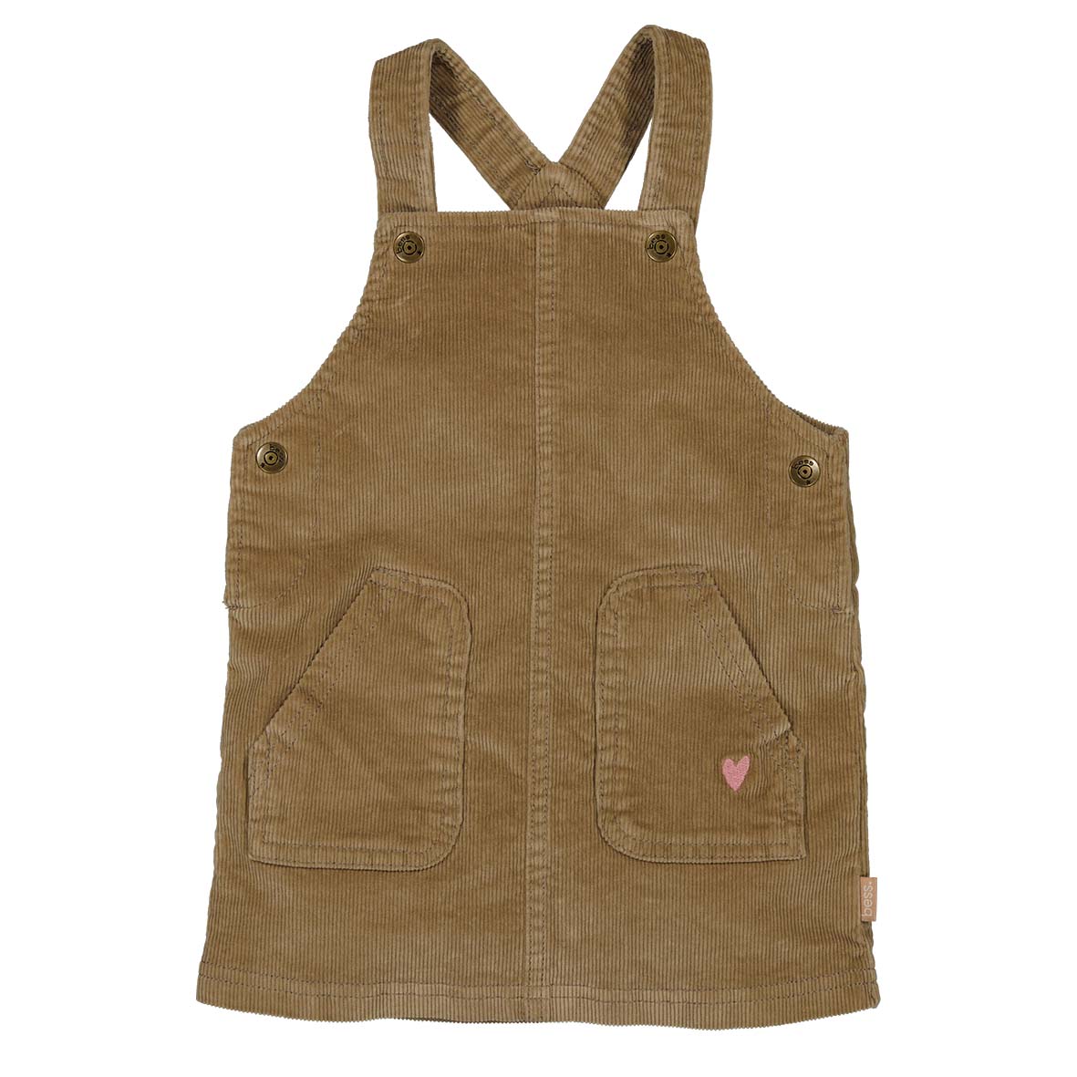 🤎 Corduroy pinafore jurkje met zakjes – BESS
