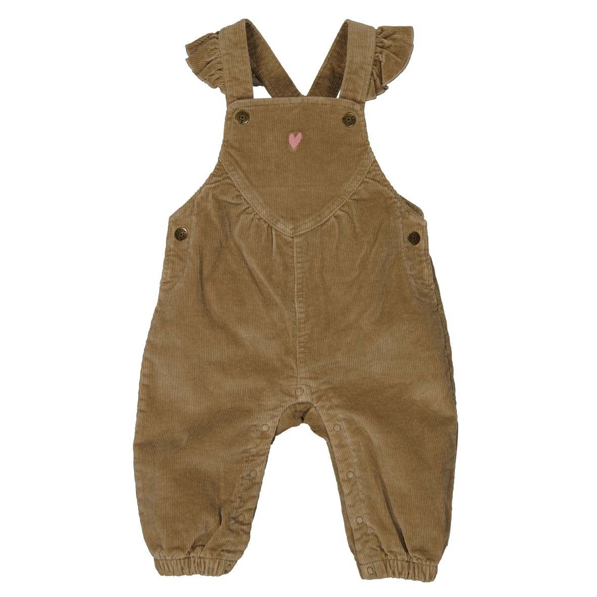 🤎 Corduroy tuinbroek met rufflebandjes – BESS