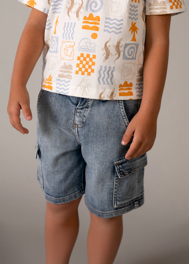 👖 Stoere Cargo Jeansshort – Adventure Ready