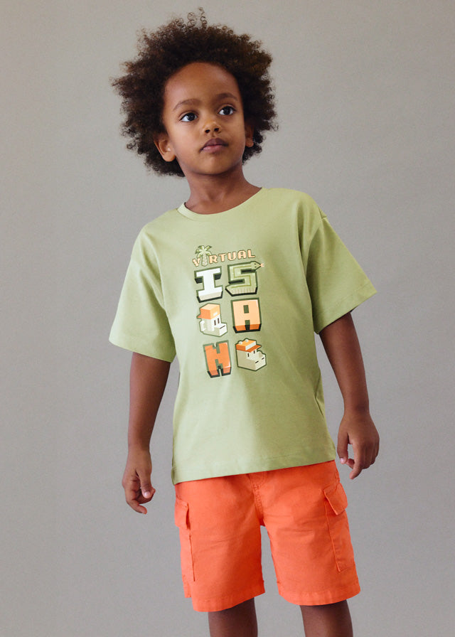 🧡 Sunset Cargo Short – Adventure in Kleur