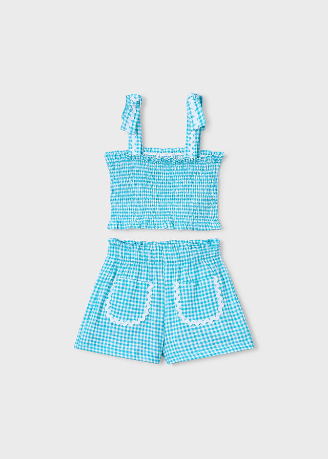 💙 Blue Breeze Set – Fris Zomerplezier in Vichy