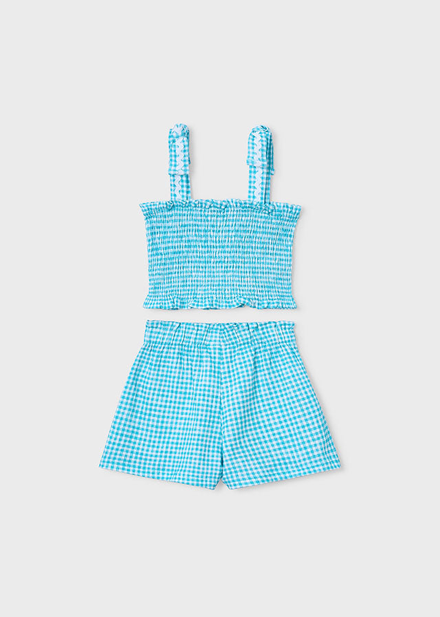 💙 Blue Breeze Set – Fris Zomerplezier in Vichy