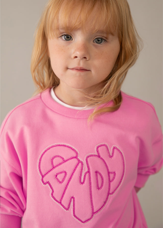 💗 Roze Sweater “Pady” met Hartdetail