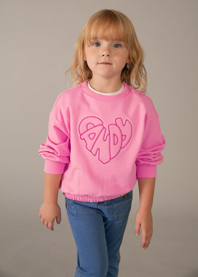💗 Roze Sweater “Pady” met Hartdetail