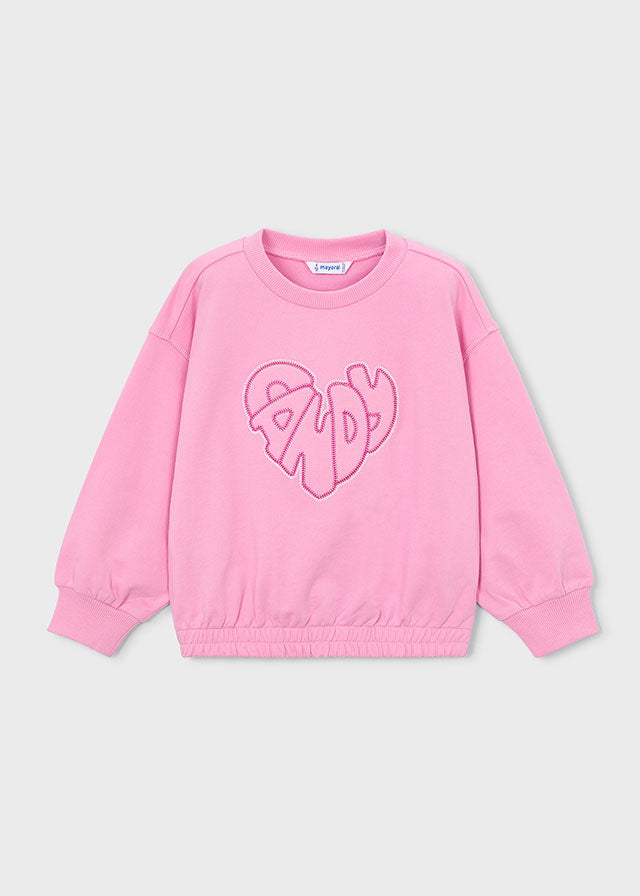 💗 Roze Sweater “Pady” met Hartdetail