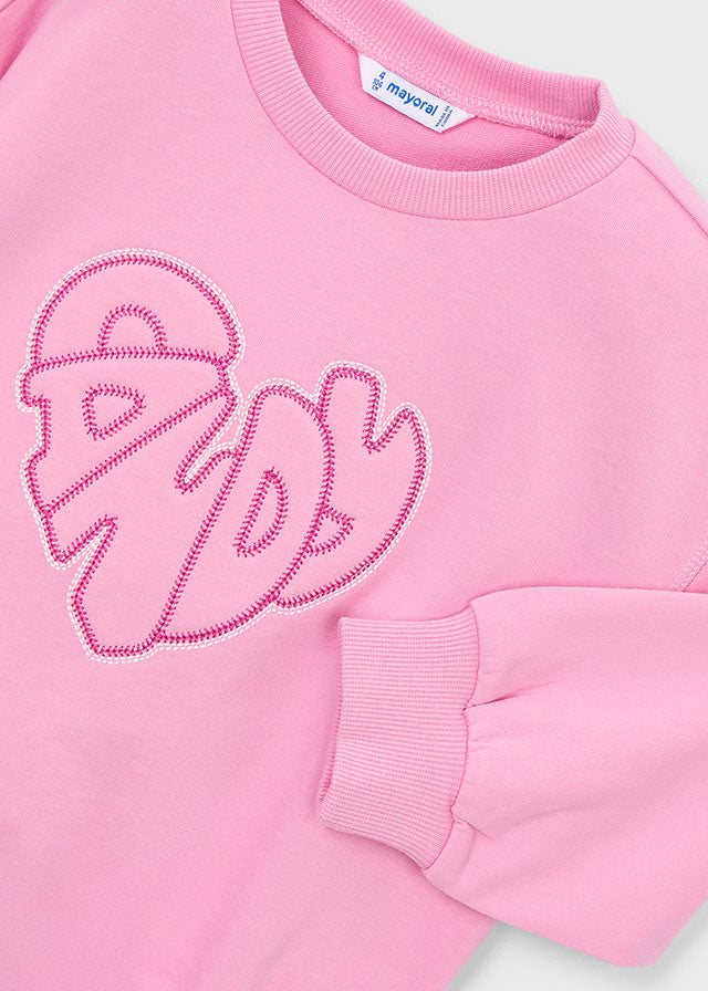 💗 Roze Sweater “Pady” met Hartdetail