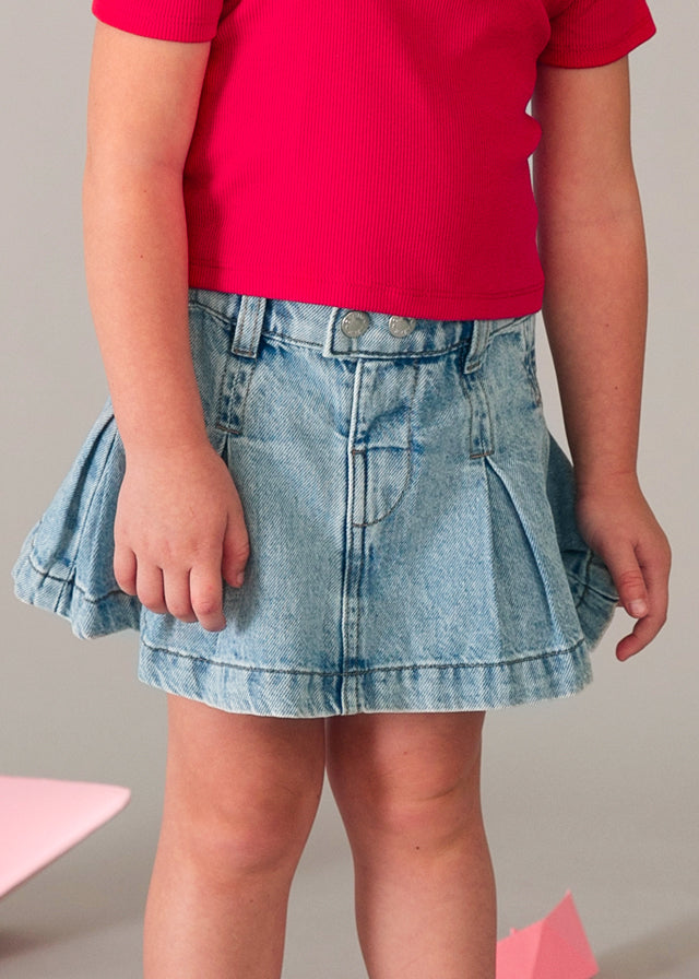💙 Denim Twirl Rokje – Stoer & Speels met Zomerflair