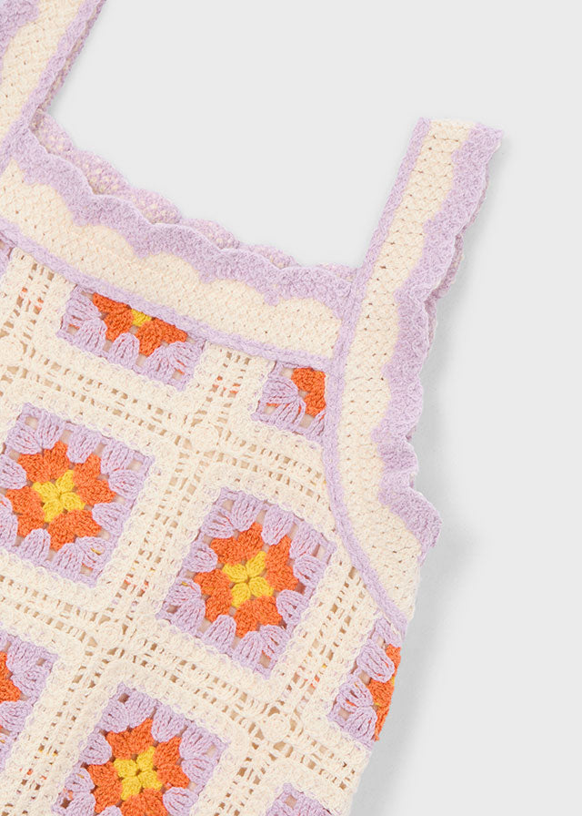 🌈 Sunny Tiles Jurkje – Speels Zomerplezier met Retro Touch