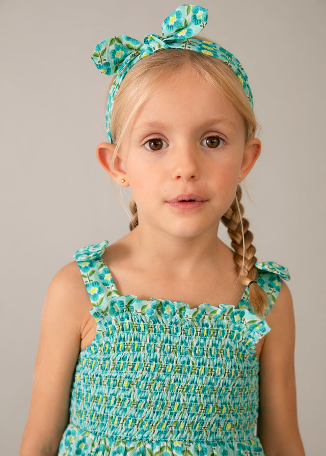 💚 Sea Breeze Jurkje met Haarband – Fris, Speels & Zomerklaar