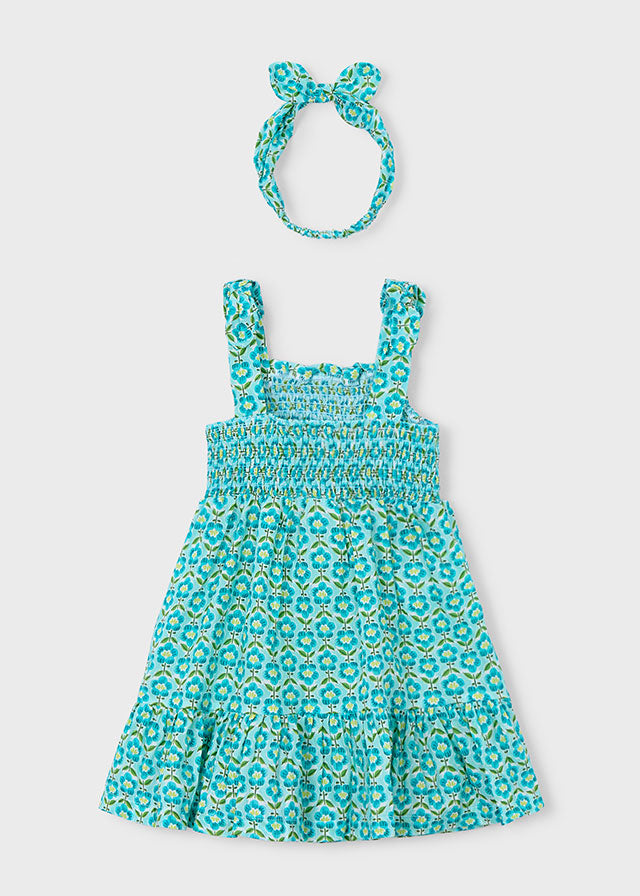 💚 Sea Breeze Jurkje met Haarband – Fris, Speels & Zomerklaar