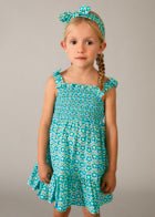 💚 Sea Breeze Jurkje met Haarband – Fris, Speels & Zomerklaar