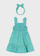 💚 Sea Breeze Jurkje met Haarband – Fris, Speels & Zomerklaar