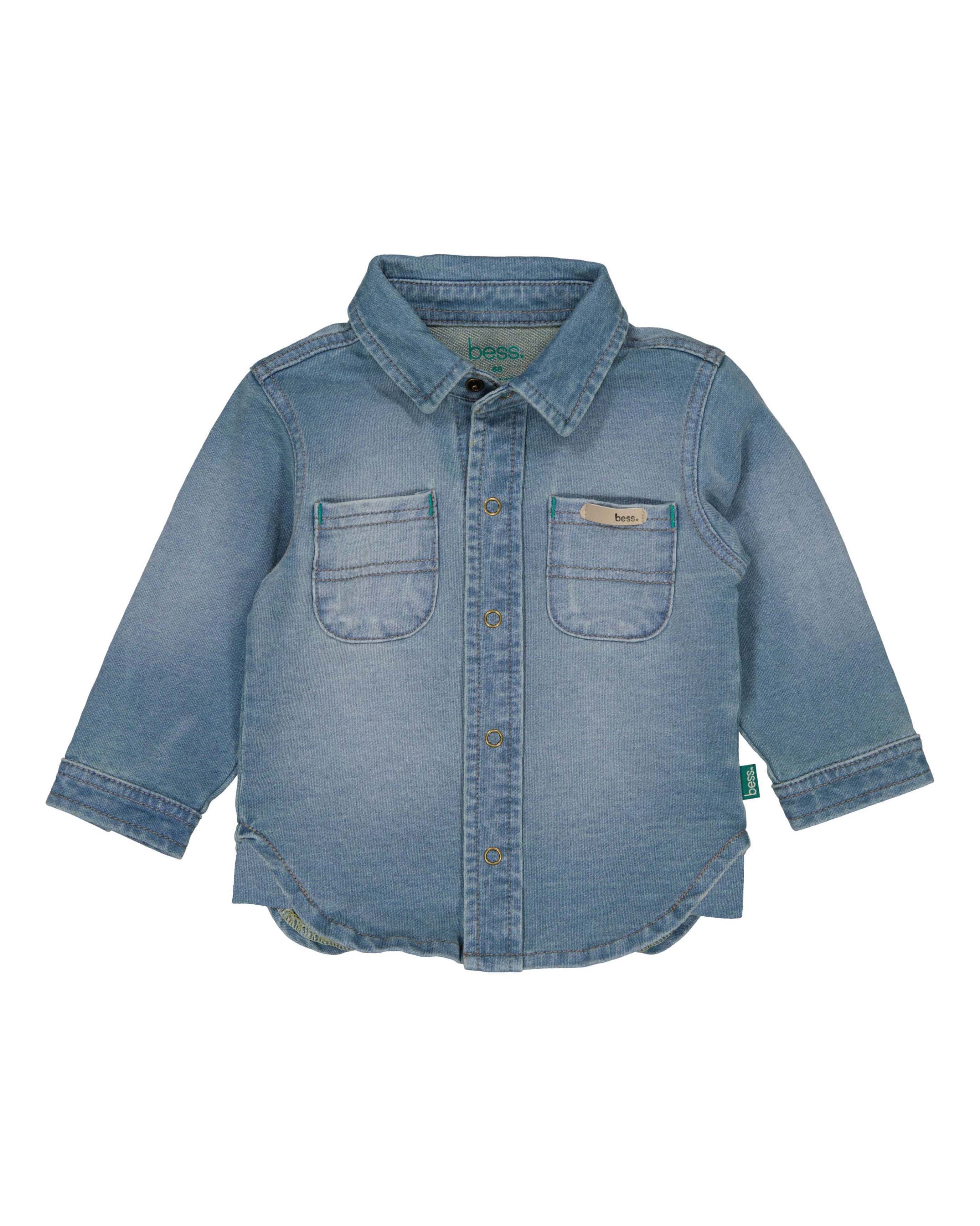 👉 Denim Babyhemd in Zacht Jeans – Stoer & Comfortabel
