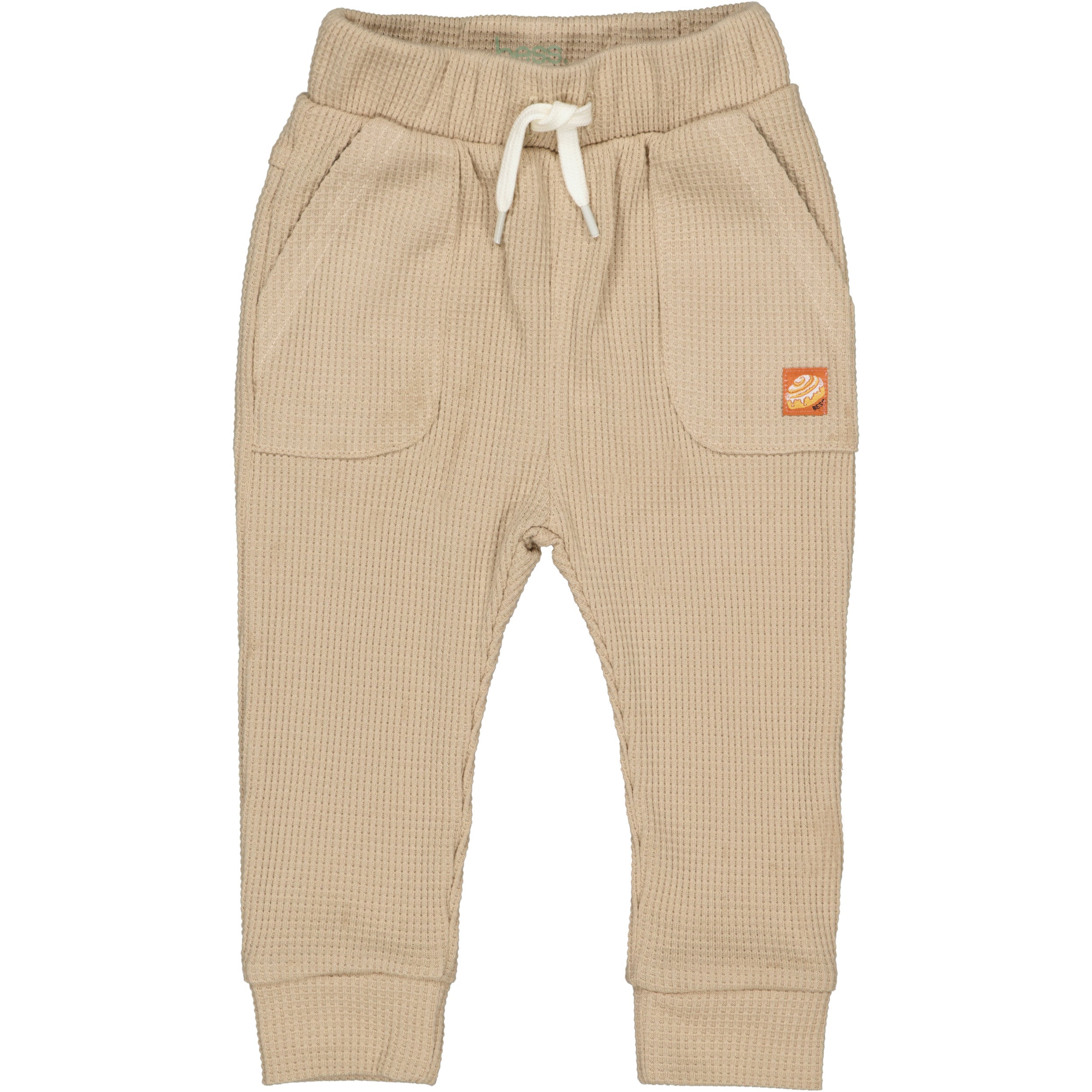 🤍👶 Soft Waffle Joggingbroek – Comfortabele Babybroek in Beige