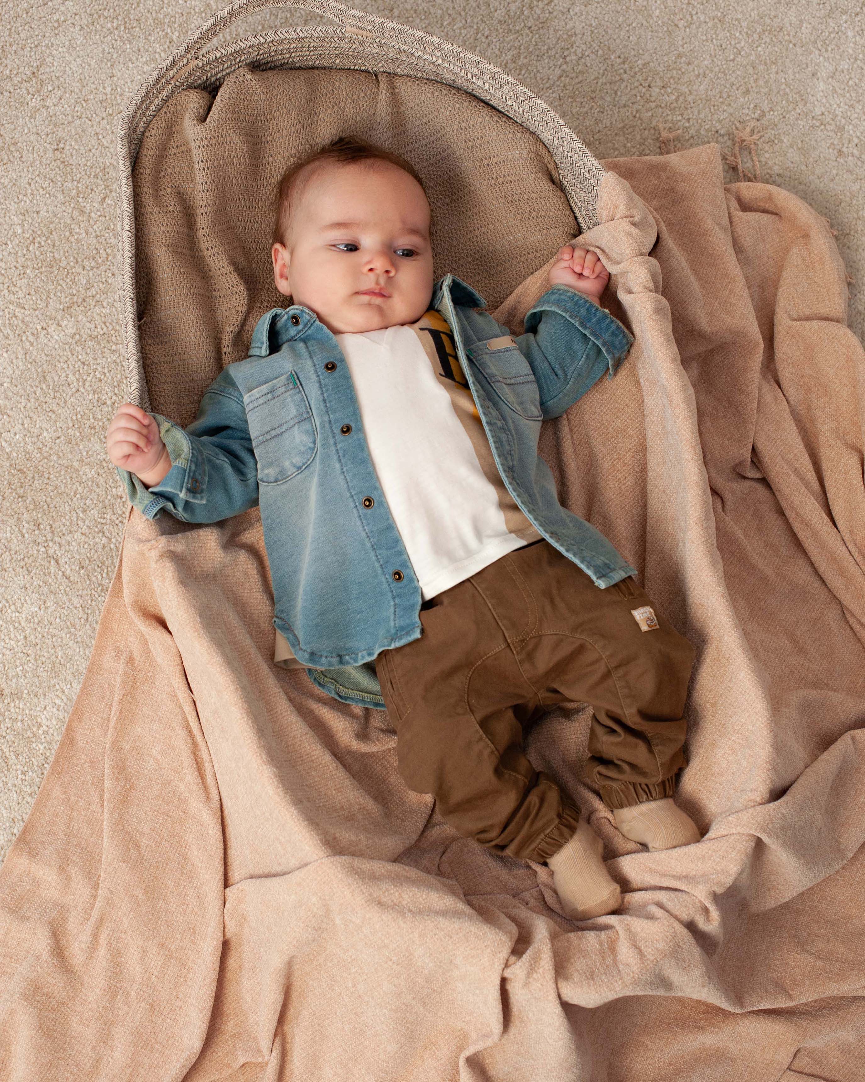 🤎👶 Little Adventurer Broek – Comfortabele Babybroek in Warm Bruin