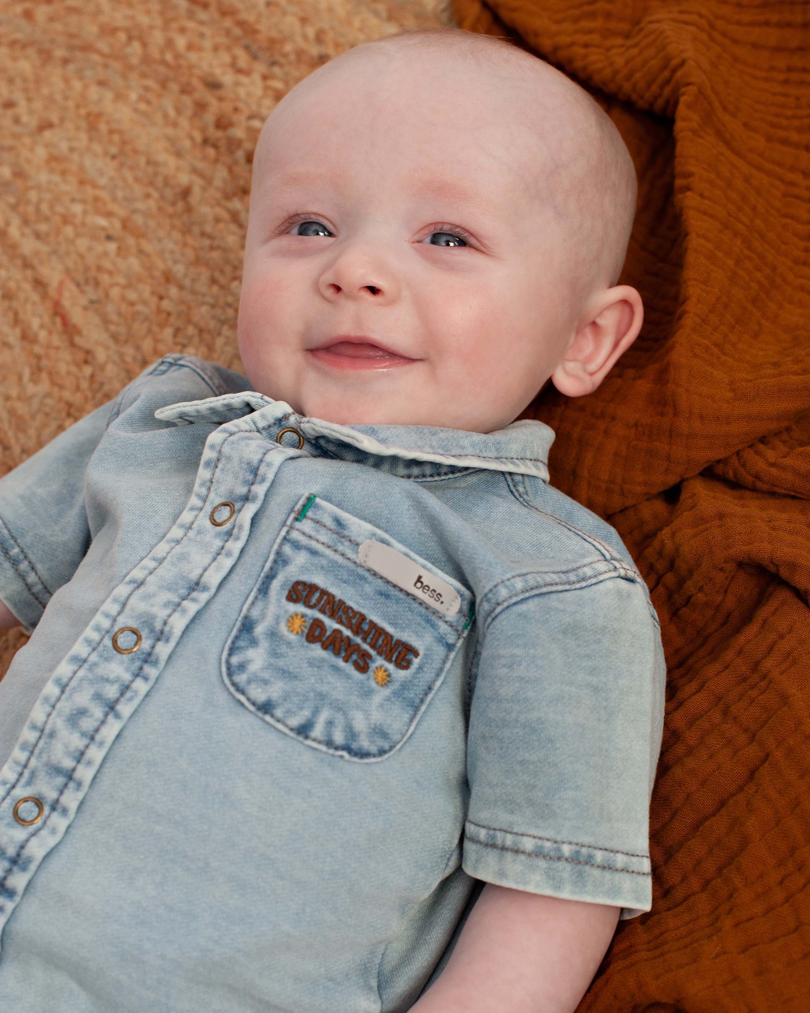 🌞 Denim Babyhemd – Sunshine Days | BESS