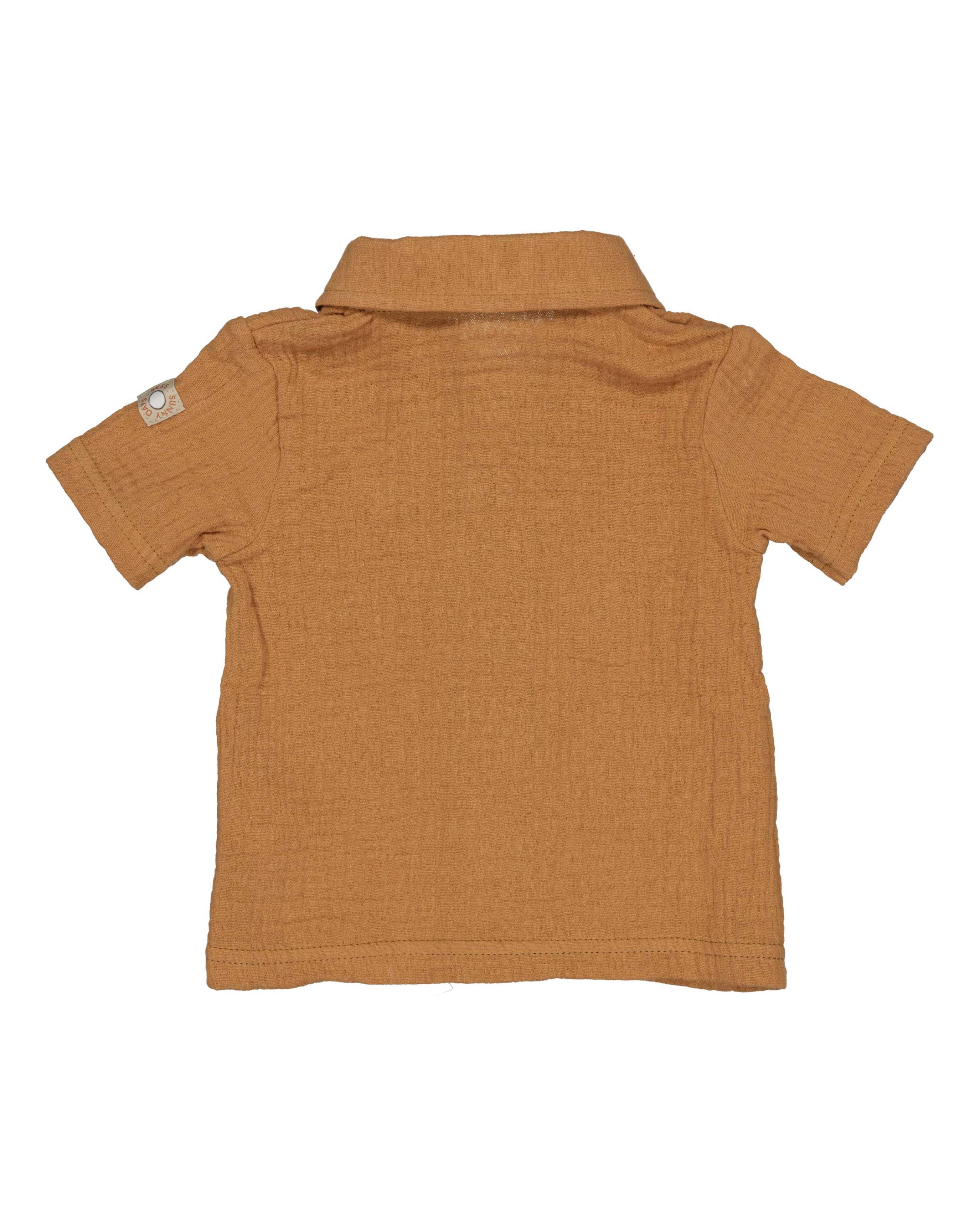 🤎 Zomers Muslin Hemdje – Caramel | BESS
