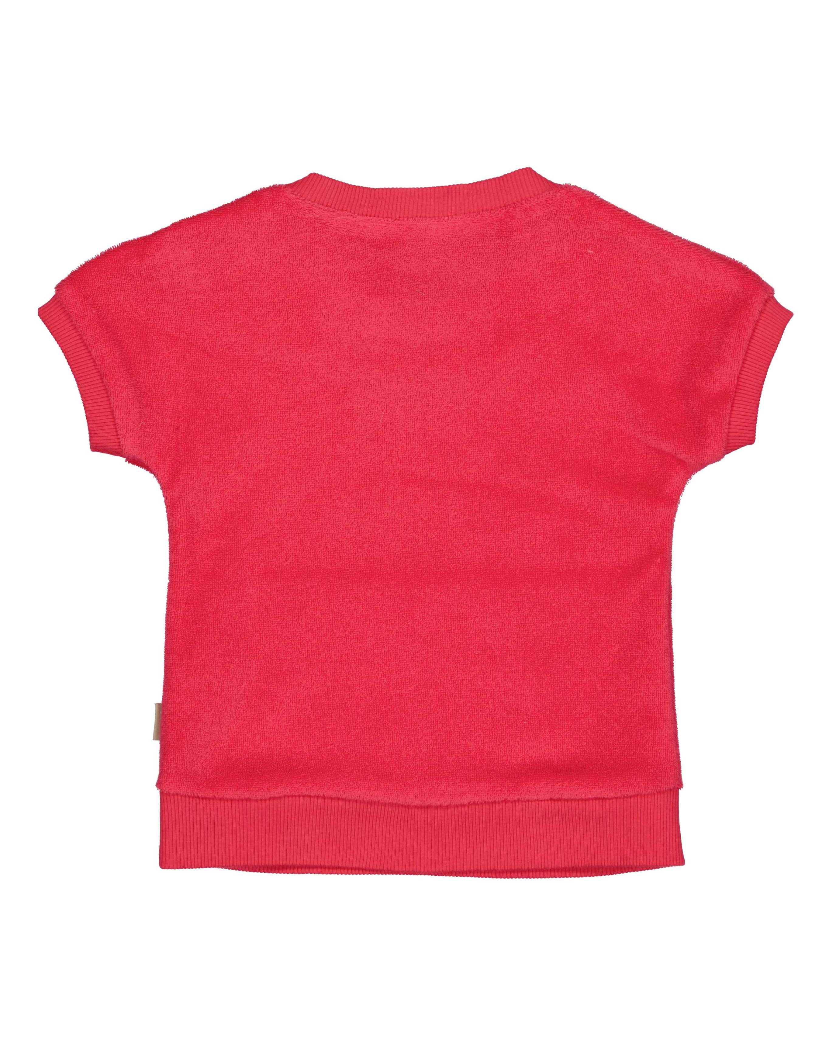 ❤️ Zachte Badstof Baby T-shirt – Coral Red | BESS