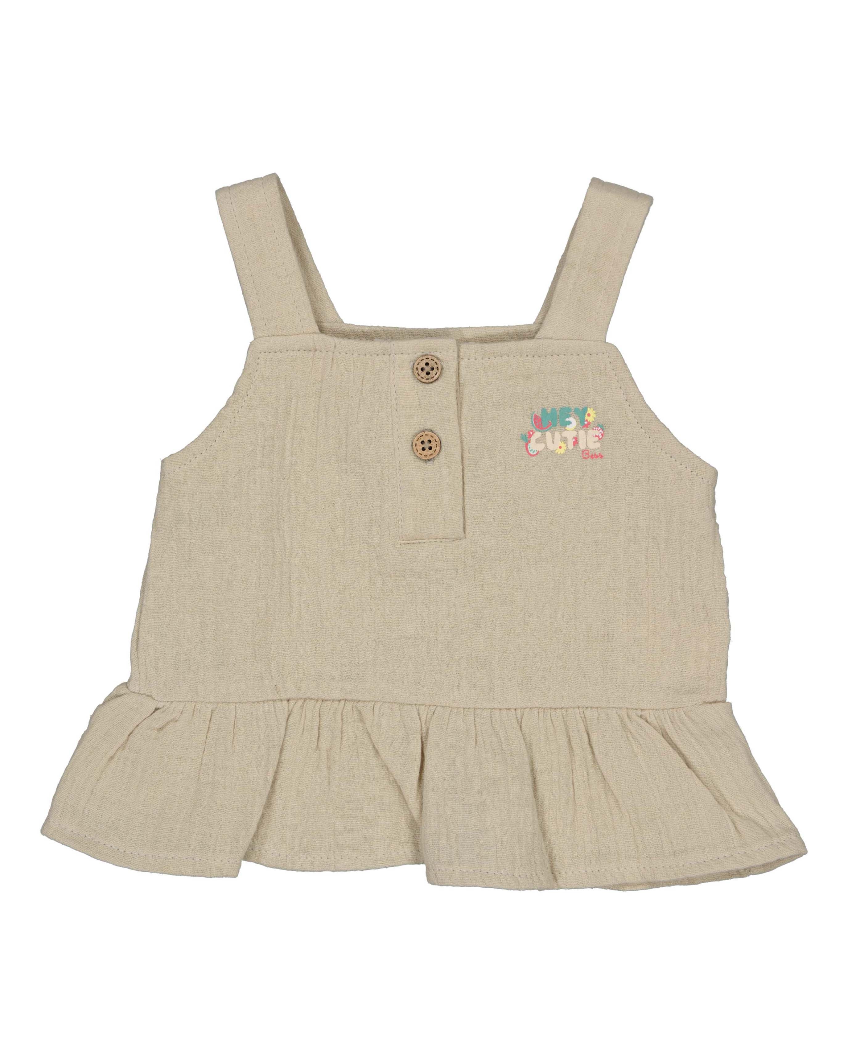 🌿 Zomerse Baby Top met Ruches – Natural Breeze | BESS